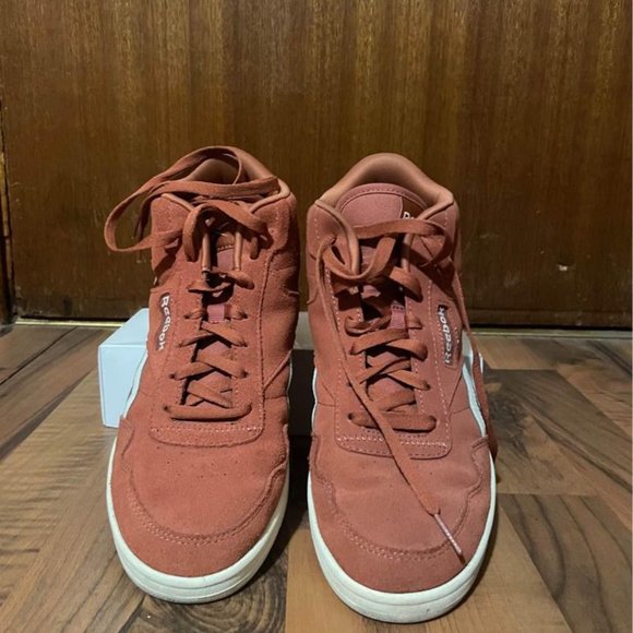 REEBOK HI TOP SNEAKERS IN BURNT ORANGE WOMENS SIZE 10 US - Picture 4 of 4